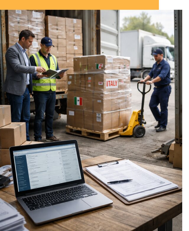 Доставка грузов из Италии: морские и авиаперевозки от 19694