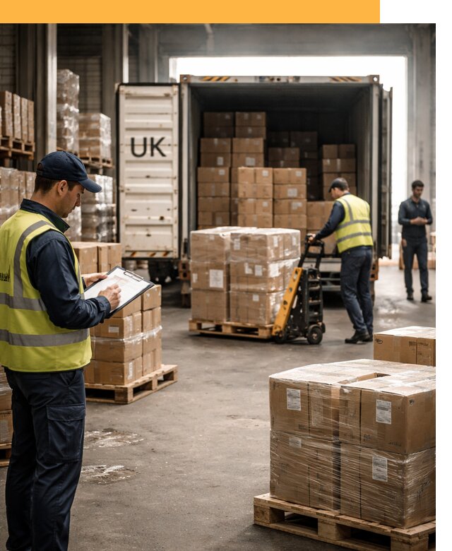 Доставка грузов из Великобритании с таможенным оформлением от 13676