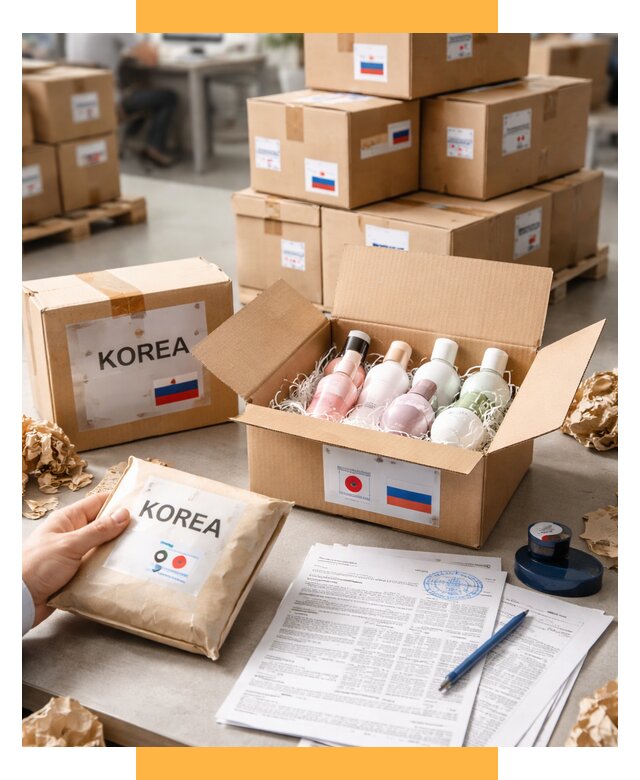 Доставка косметики из Кореи от 9300 р. под ключ | СетСервис-Лск