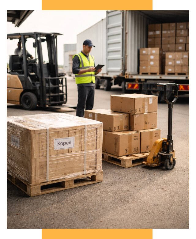 Доставка грузов в Корею из России от 38294 р. | СетСервис-Лск