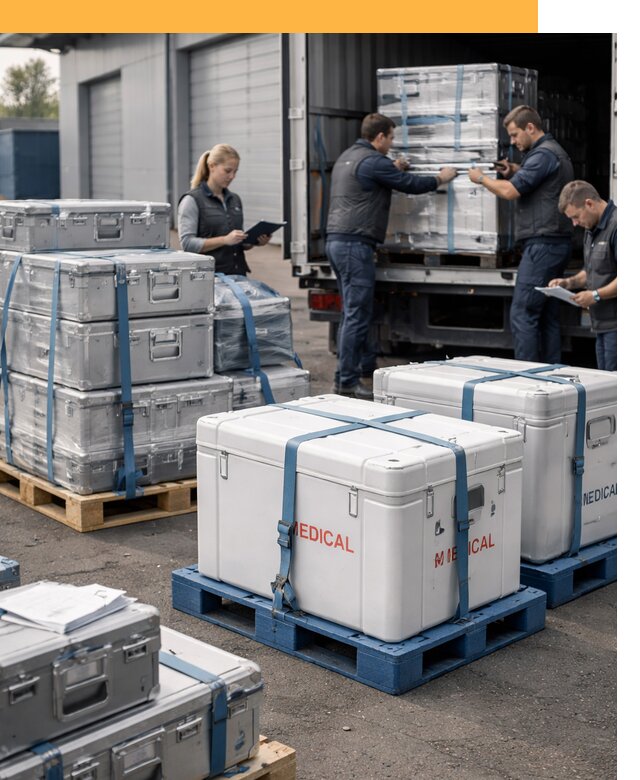 Перевозка медицинского оборудования по всему миру от 16412 руб