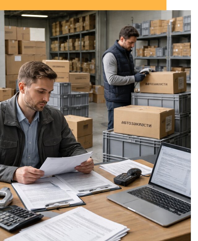 Таможенное оформление автозапчастей по выгодным тарифам от 9300